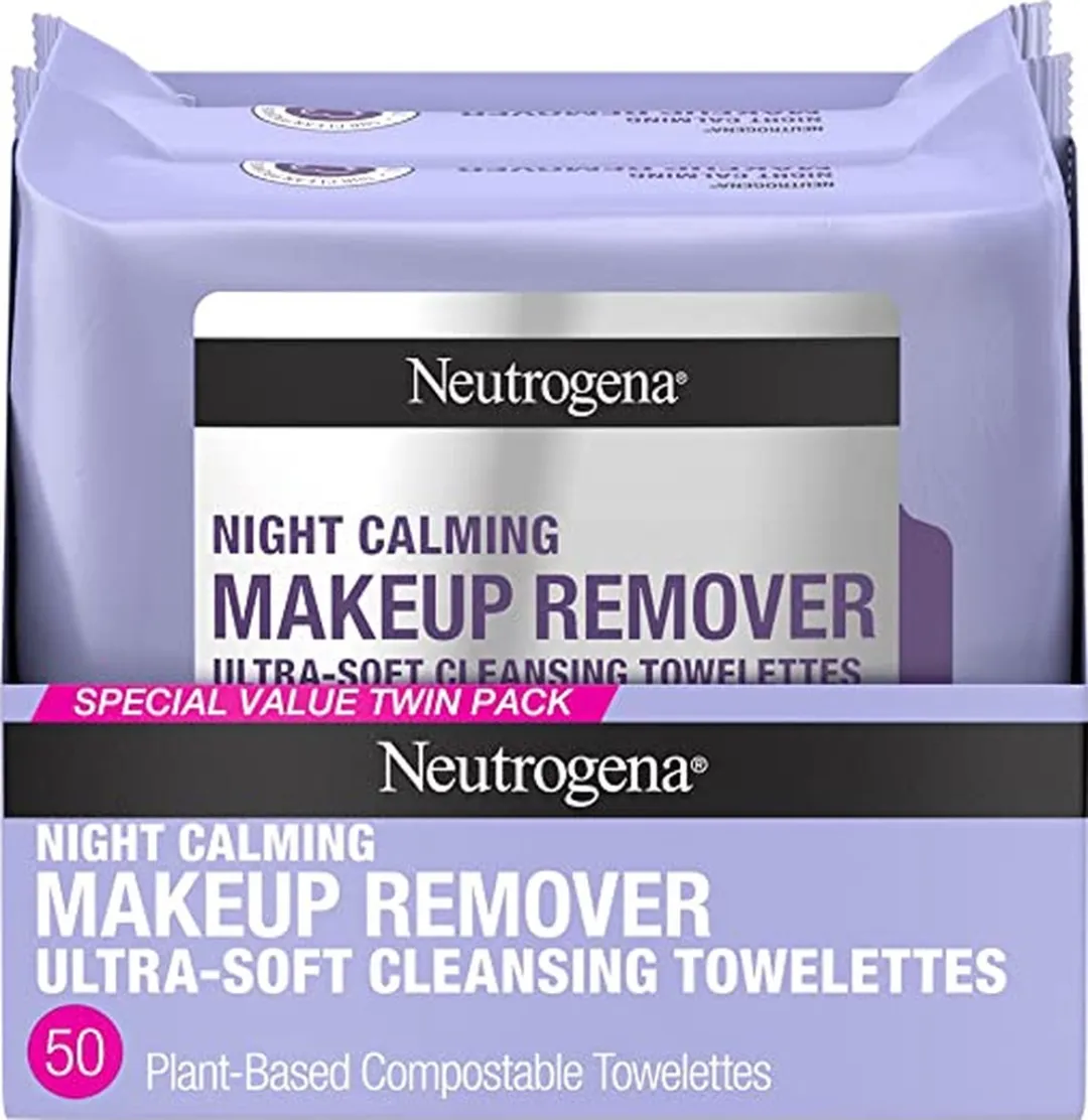 Neutrogena Night Calming Cleansing Makeup Remover Gezichtsdoekjes - 50 Stuks