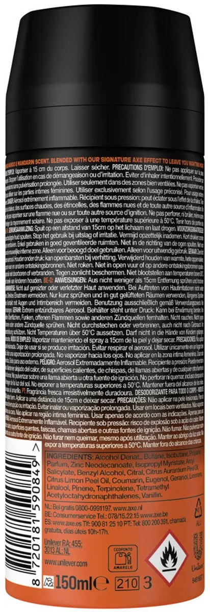 Axe Deodorant Bodyspray Sunset Fresh 150ml