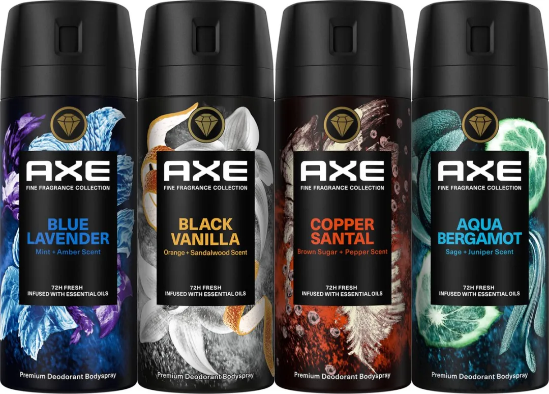 Axe Deodorant Bodyspray Mix Fine Fragrance Collection - 4x150ml