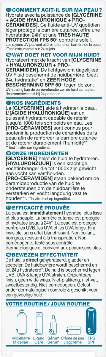 Garnier Hyaluron Daily UV Fluid SPF50+ 50ml - afbeelding 6 van 6