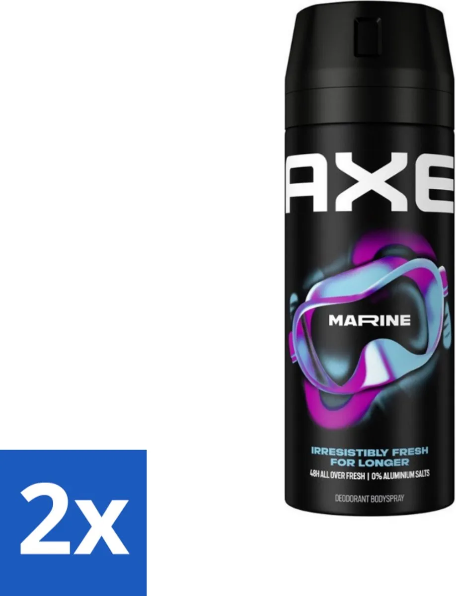 Axe Deodorant Bodyspray Marine Sea Breeze & Sage - 300ml (2x150ml)