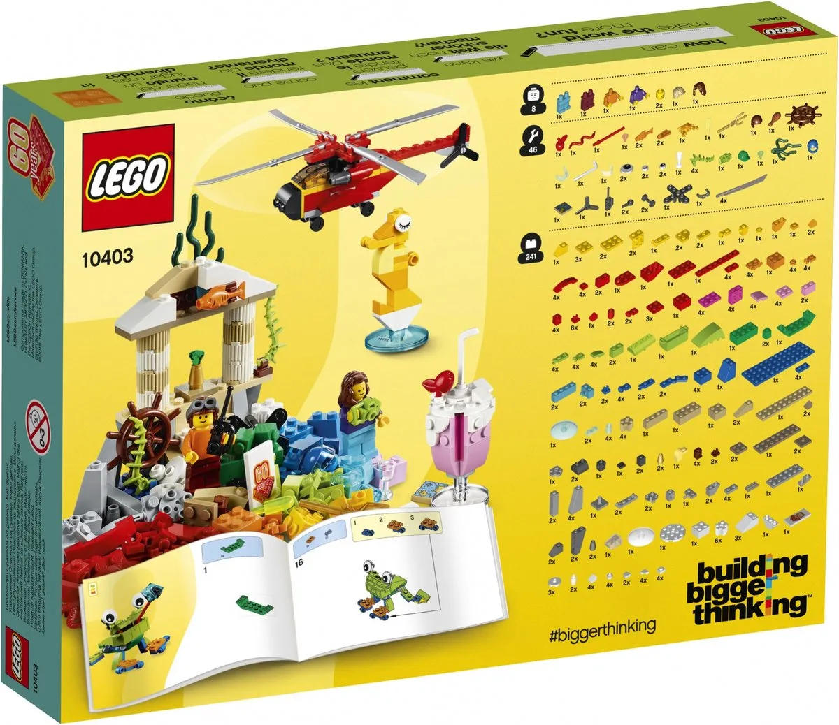 LEGO Werelds Plezier 10403 - 295 Stukken - 2 Minifiguren - Groen