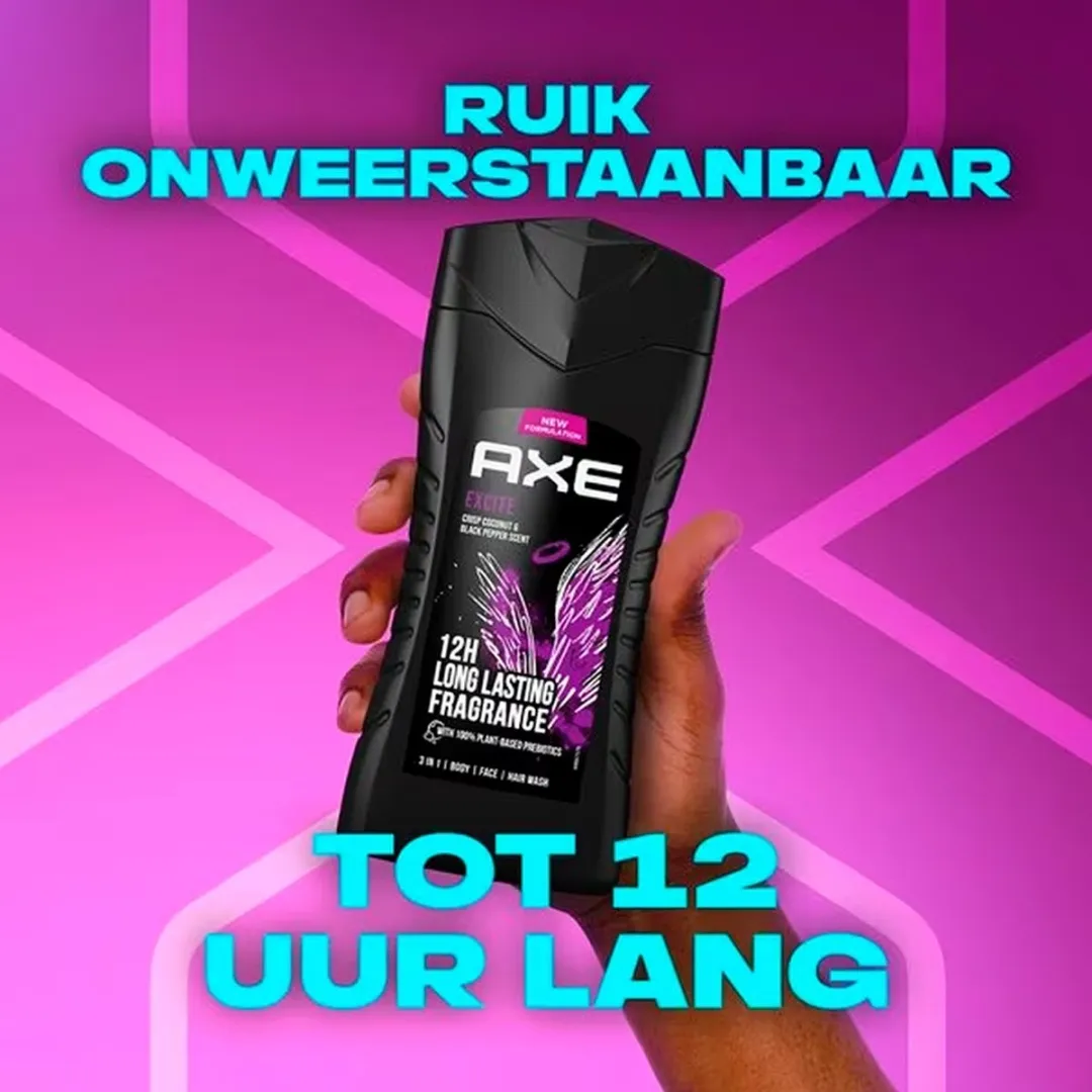 Axe Excite Douchegel - Karamel/Coconut/Hazelnoot 3000ml (12x250ml)