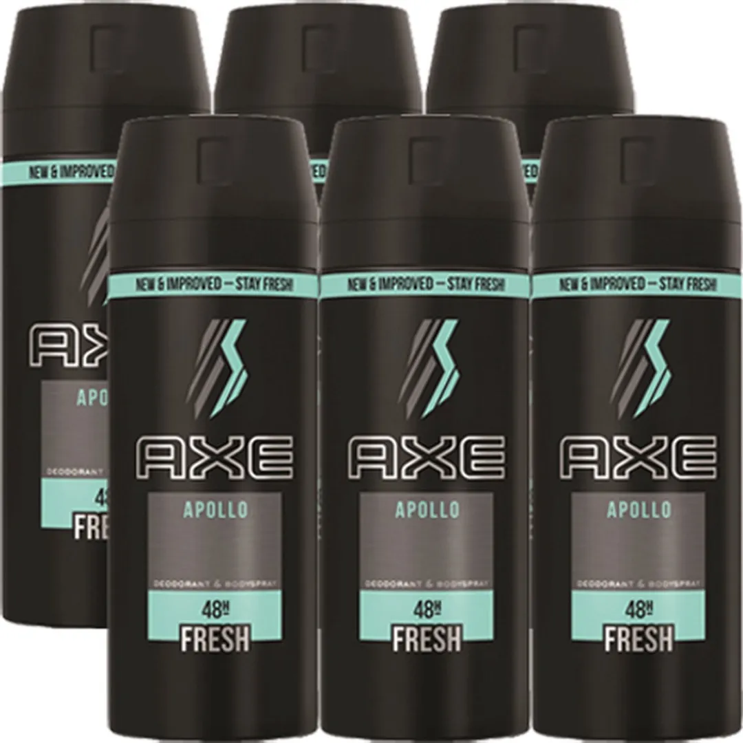 Axe Apollo Deodorant - 6x150ml
