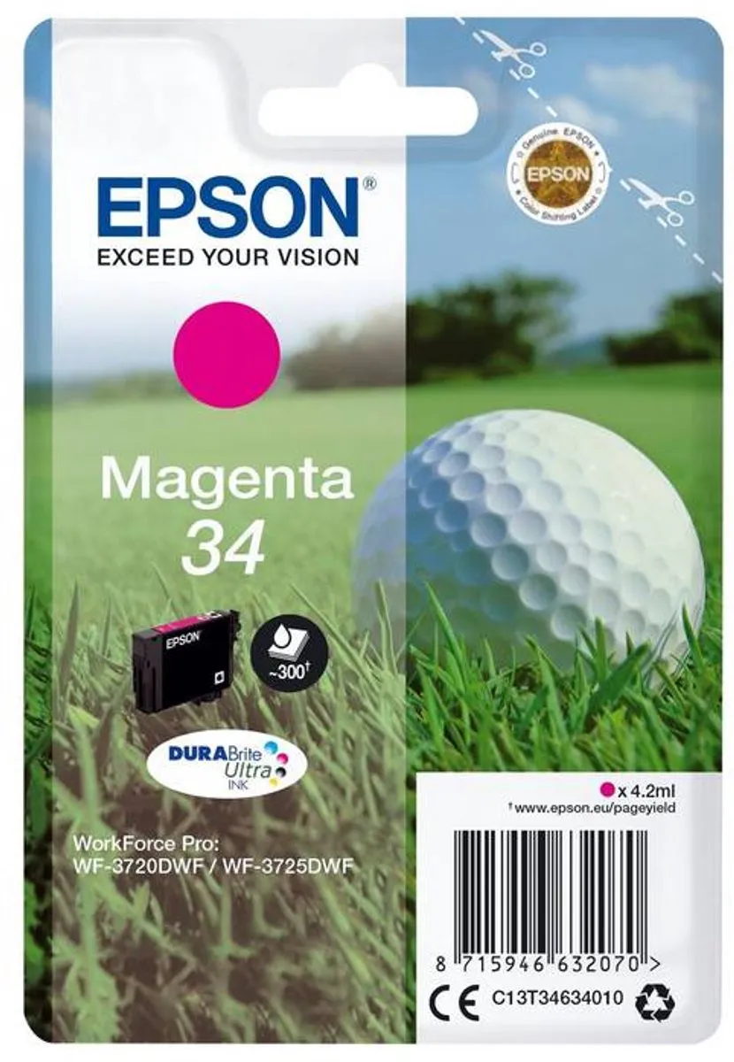 Epson C13T34634010 Inktcartridge Magenta - 300 pagina's