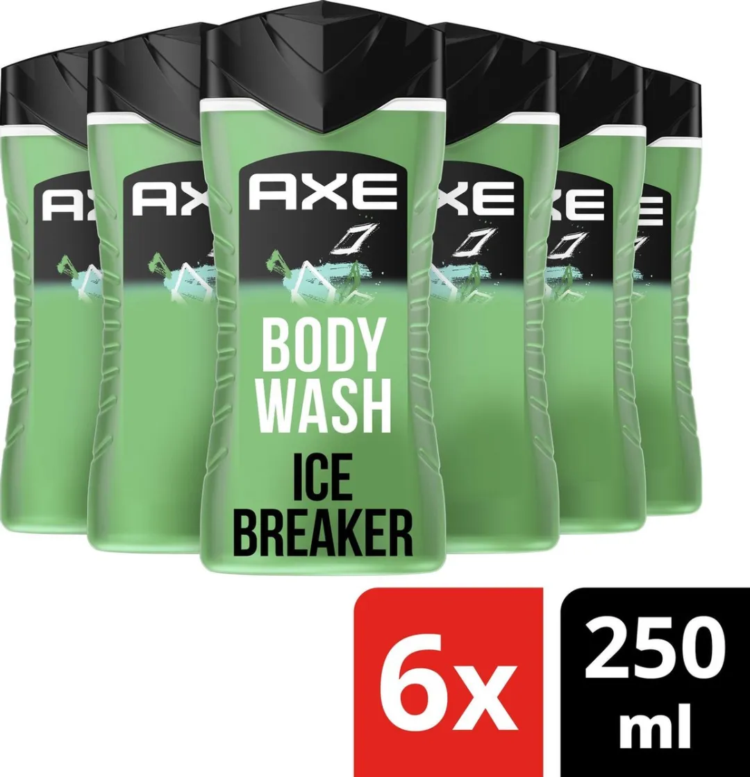 Axe Ice Breaker 3-in-1 Douchegel - 20 Stuks (6x250ml)