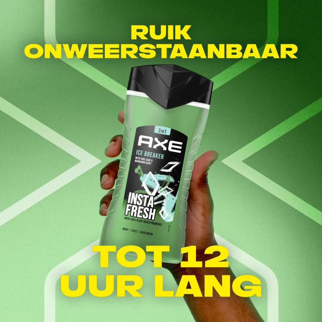 Axe Ice Breaker 3-in-1 Douchegel - 20 Stuks (6x250ml)