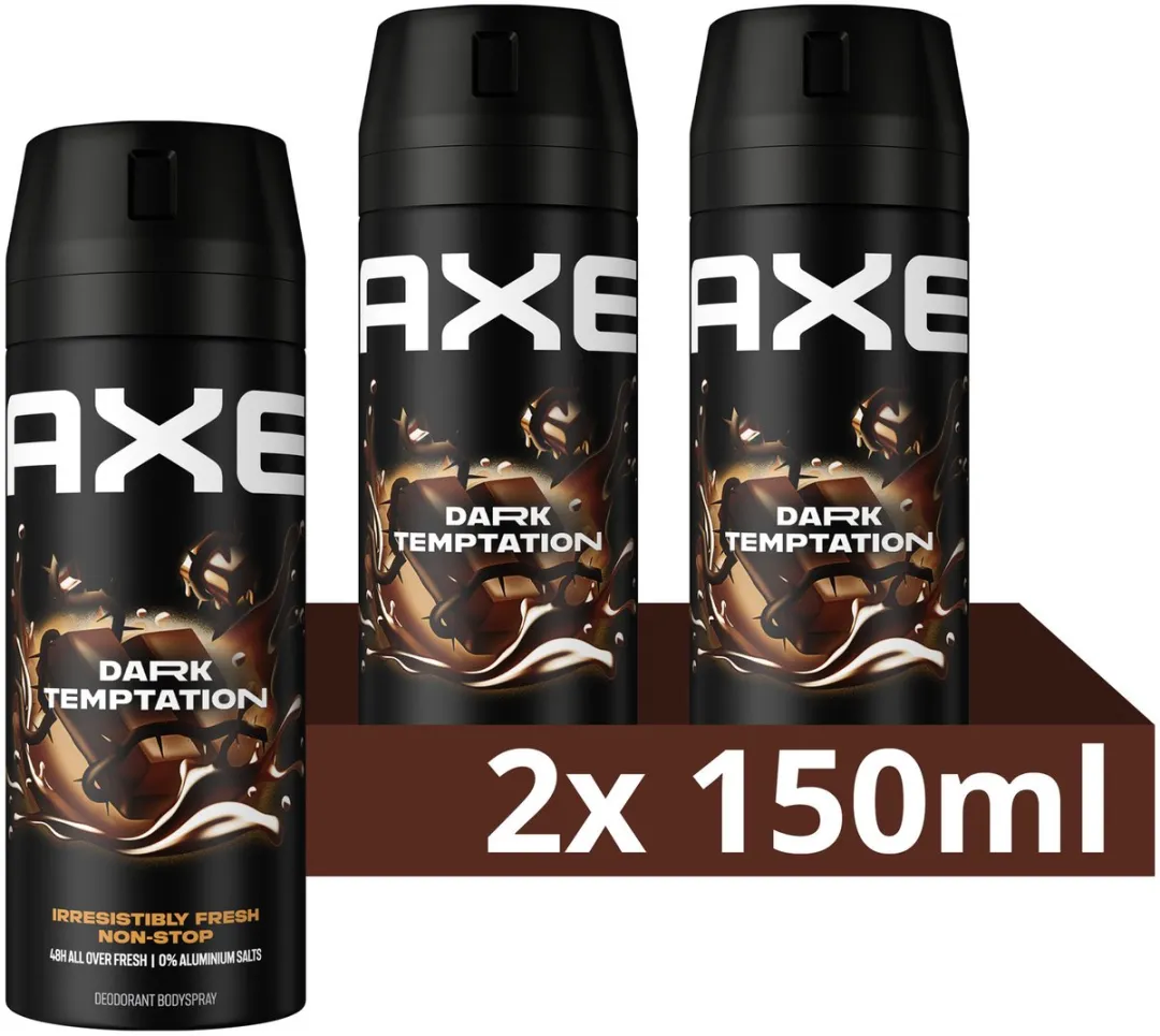 Axe Dark Temptation Bodyspray - 2x150ml
