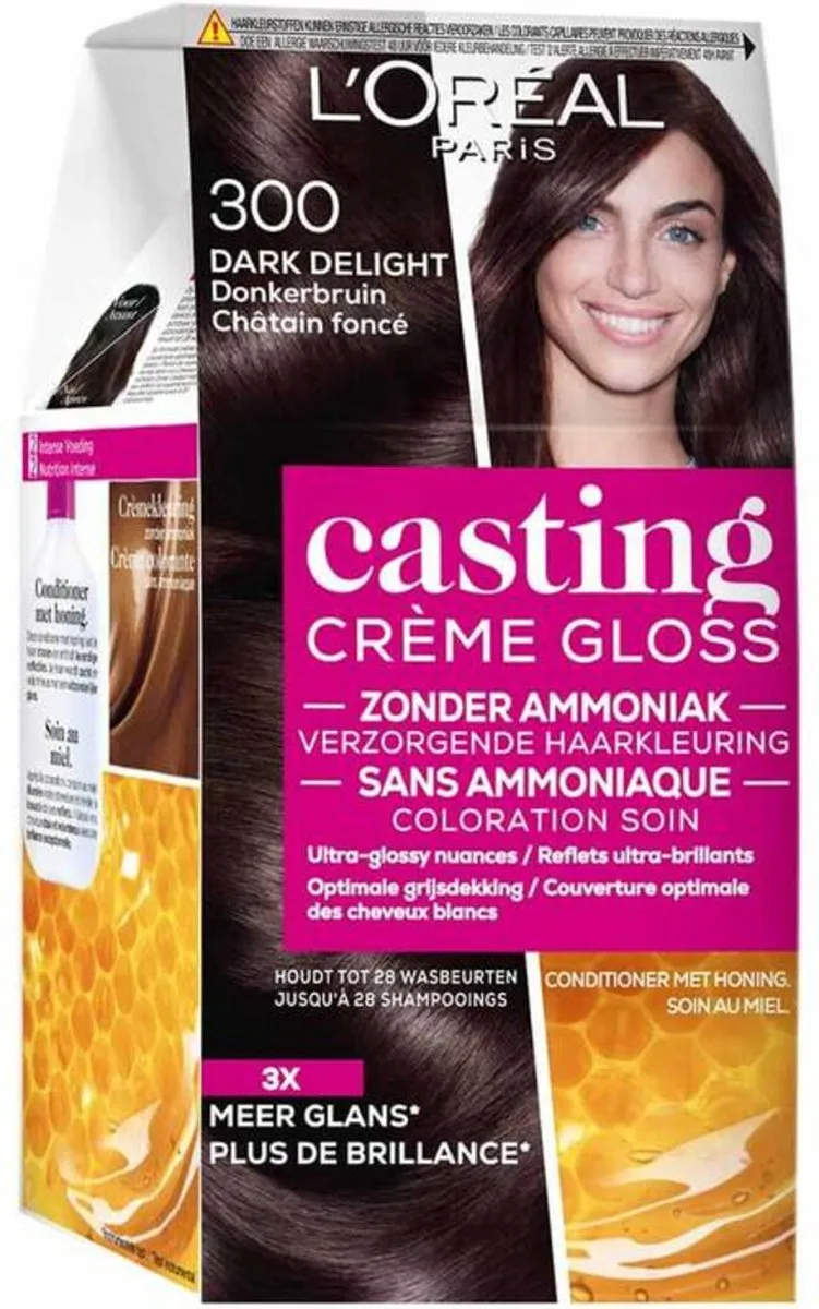 L'Oréal Paris Casting Crème Gloss 300 Dark Delight - 6 Stuks - afbeelding 6 van 6