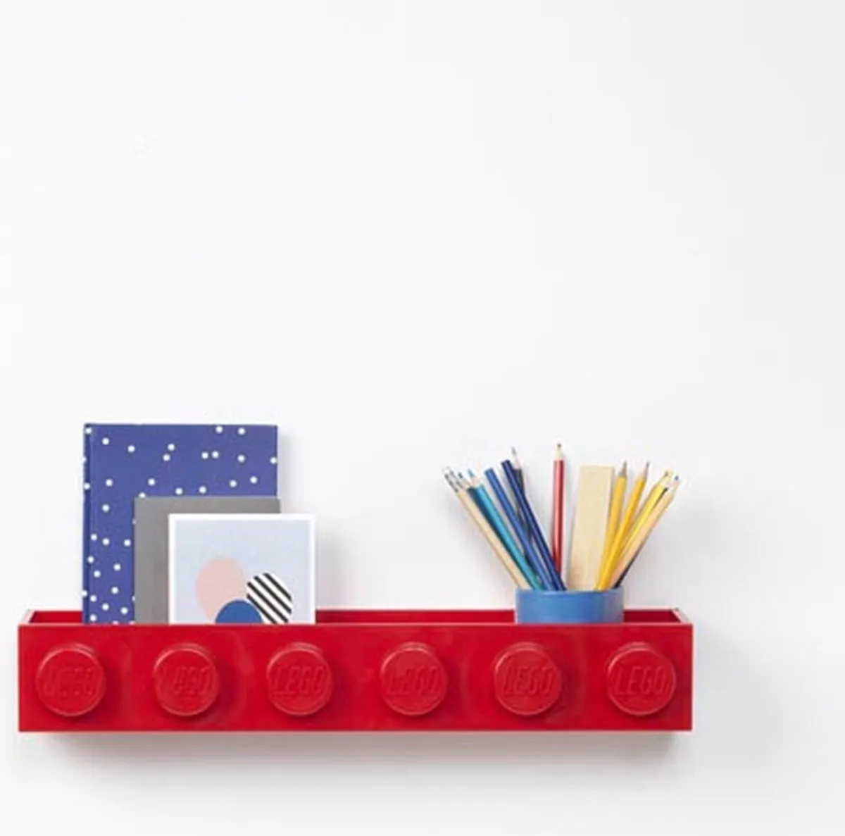 LEGO Iconic Boekenplank - Rood