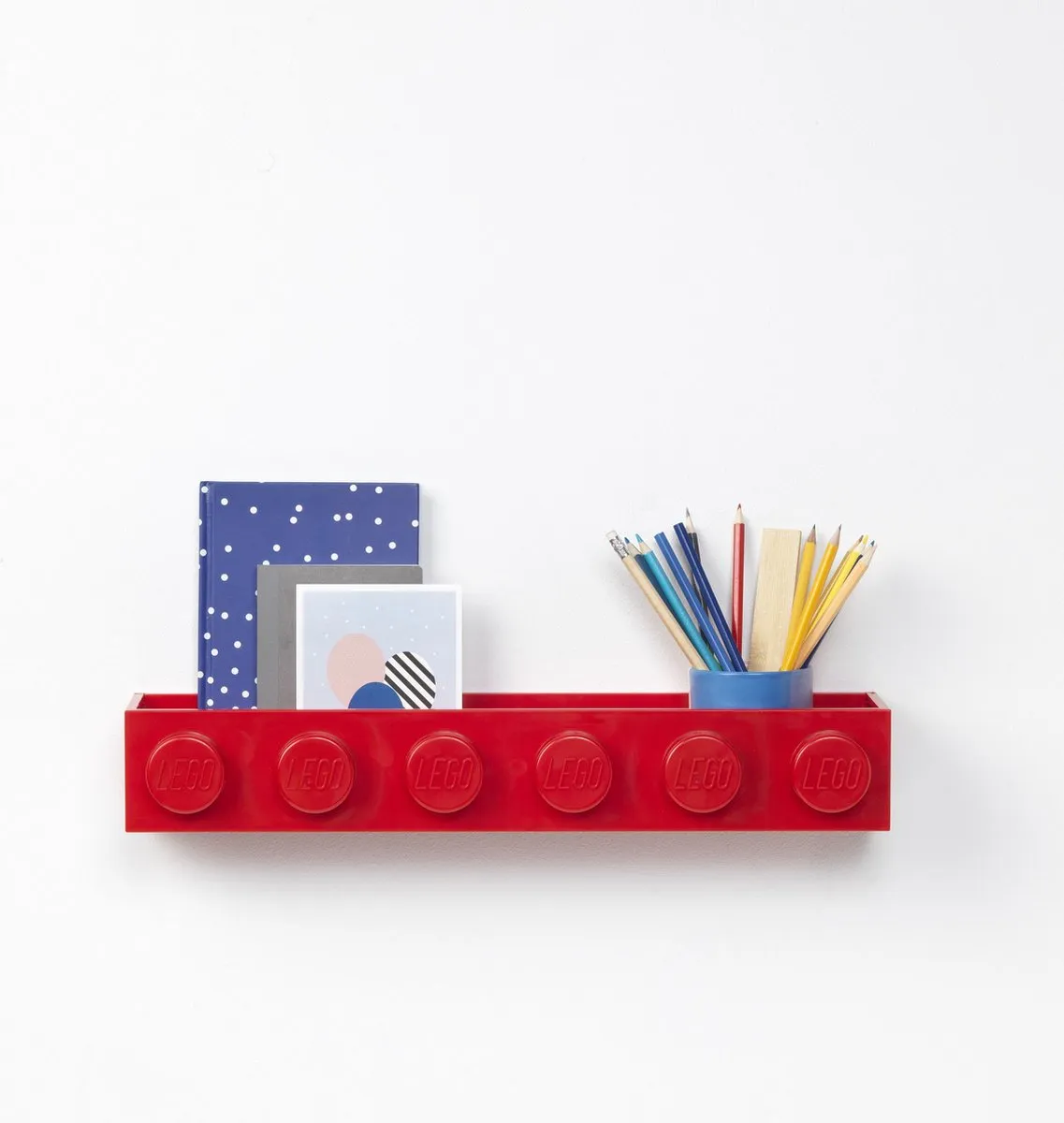 LEGO Iconic Boekenplank - Rood
