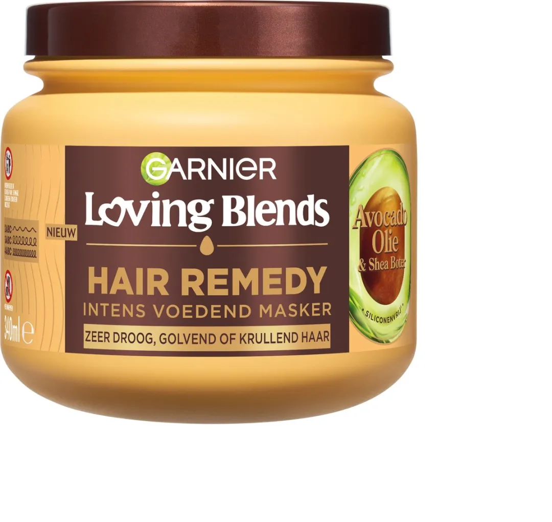Garnier Loving Blends Avocado & Shea Haarmasker 6x340ml - Zeer Droog/Krullend Haar
