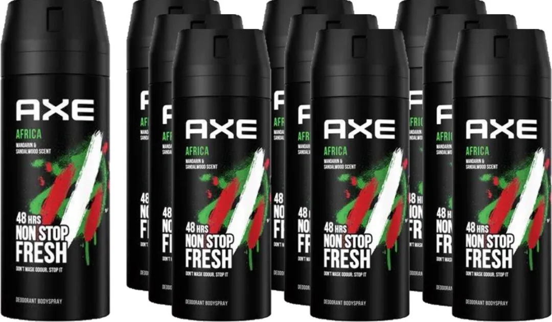 Axe Africa Deodorant/Bodyspray 1500ml - 10 Stuks
