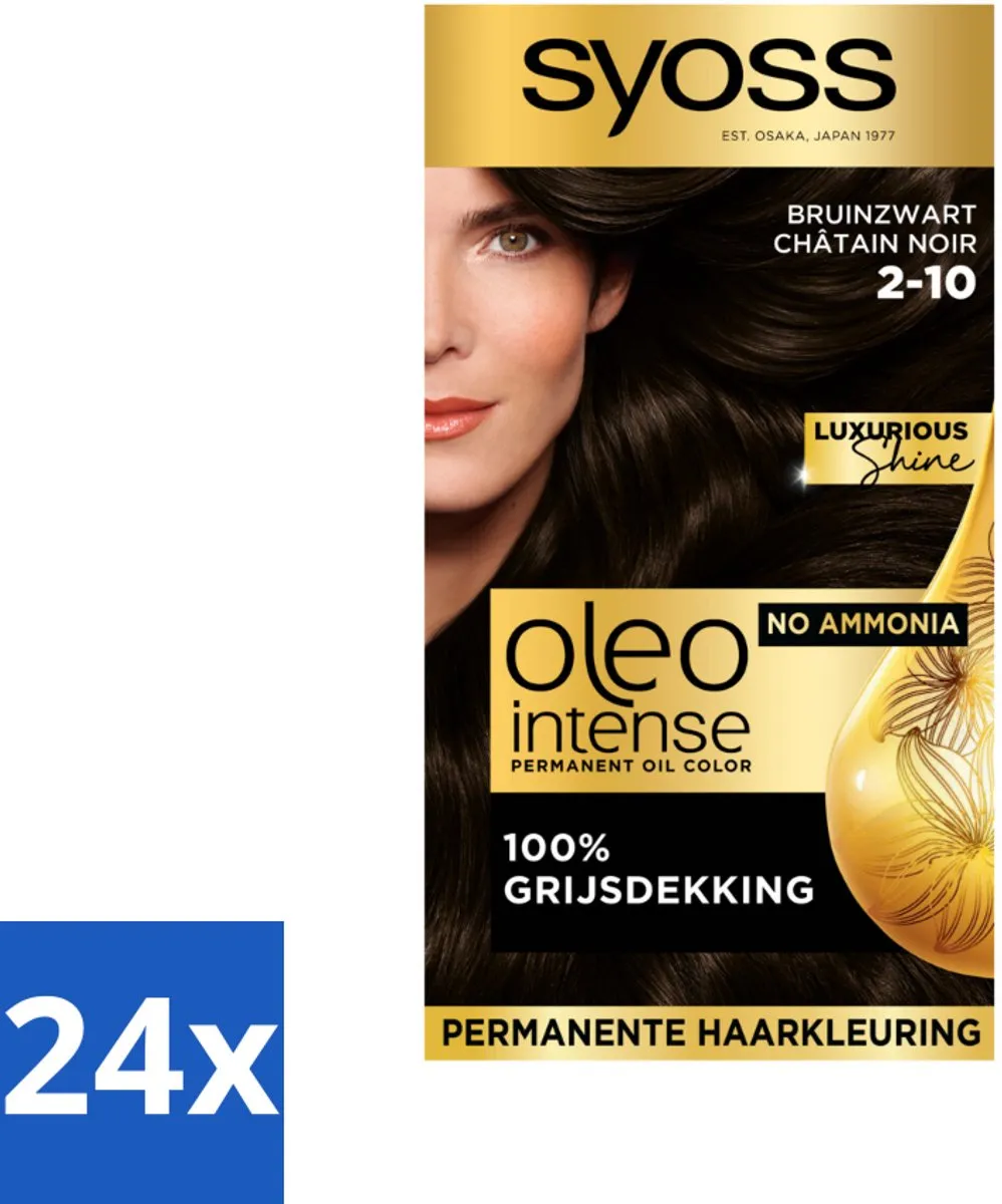 SYOSS Oleo Intense Haarverf 2-10 Bruinzwart - 24 Stuks - afbeelding 5 van 6