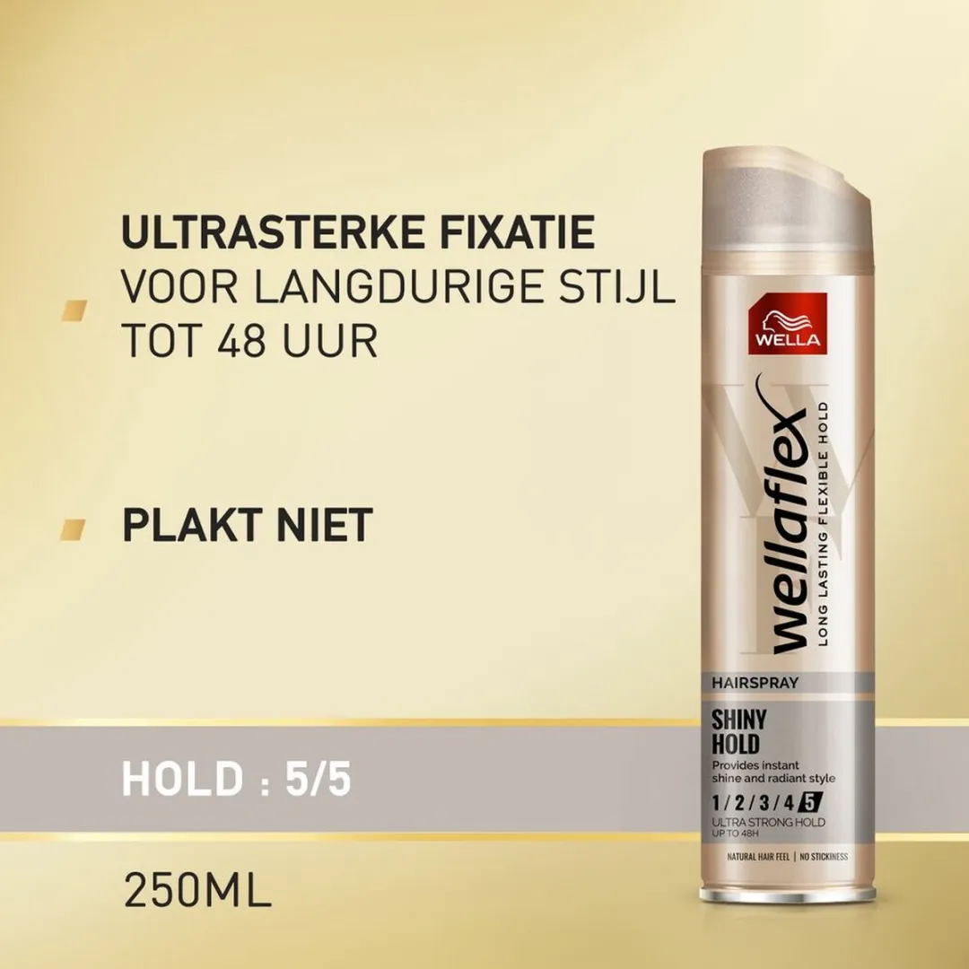 Wella Flex Shine Ultra Strong Haarspray - 6x250ml