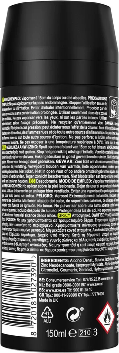 Axe You Deodorant Spray 150ml
