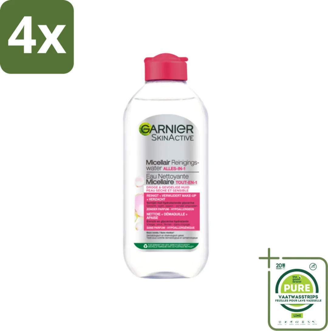 Garnier SkinActive Micellair Water 1600ml (4x400ml)