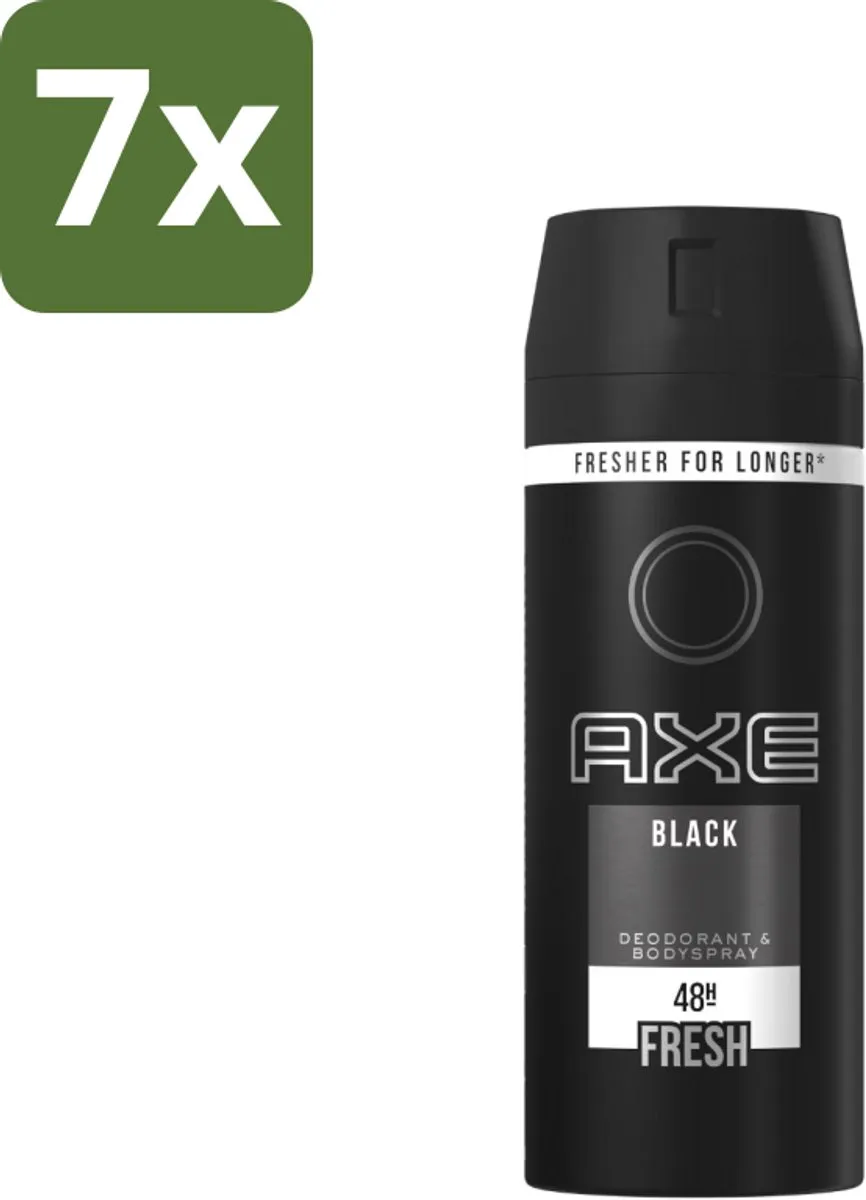 Axe Black Bodyspray 150ml - 7 Stuks