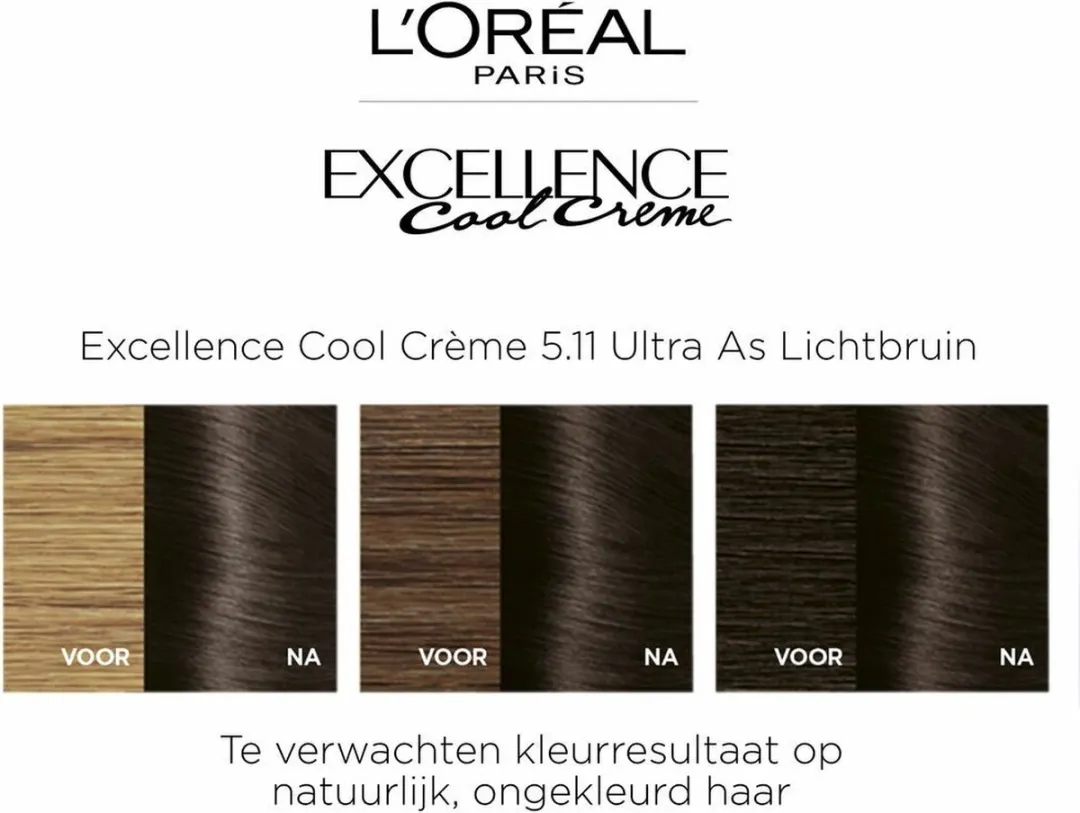 L'Oréal Paris Excellence Cool Cream 5.11 Ultra Ash - 6 Stuks
