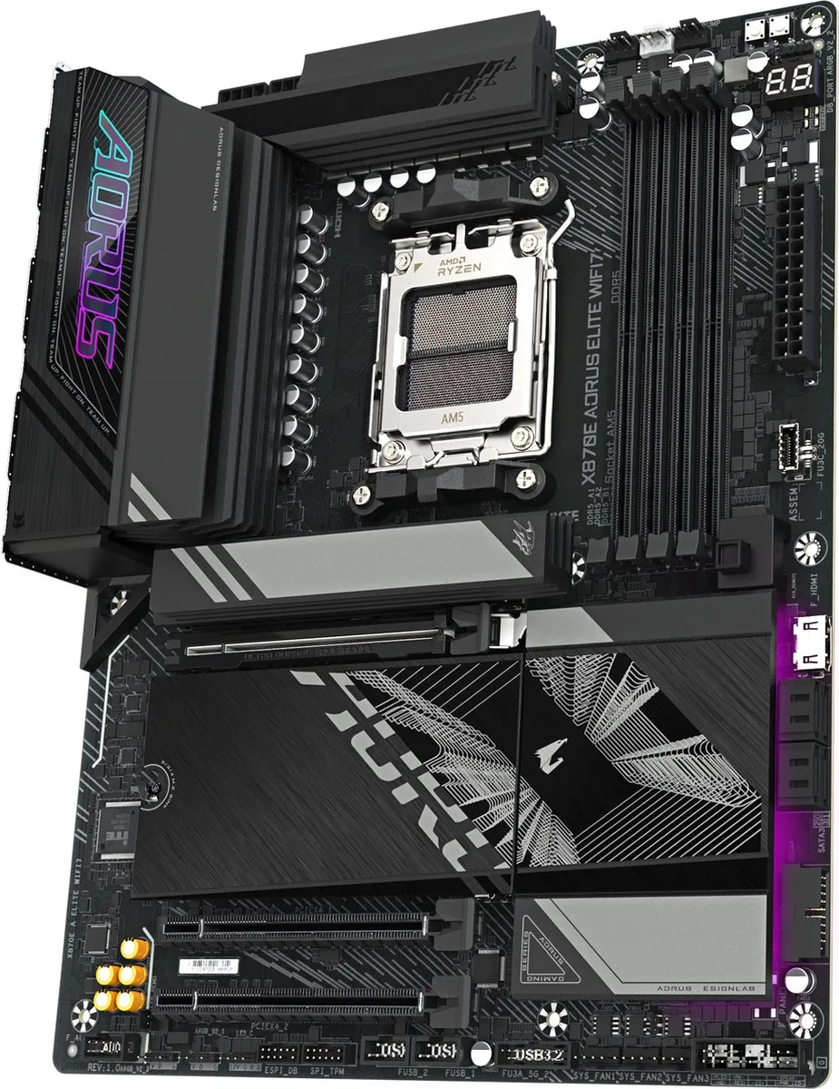 Gigabyte X870E A ELITE WIFI7 Moederbord - AM5 - ATX