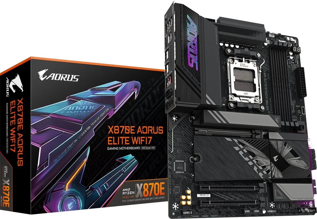 Gigabyte X870E A ELITE WIFI7 Moederbord - AM5 - ATX