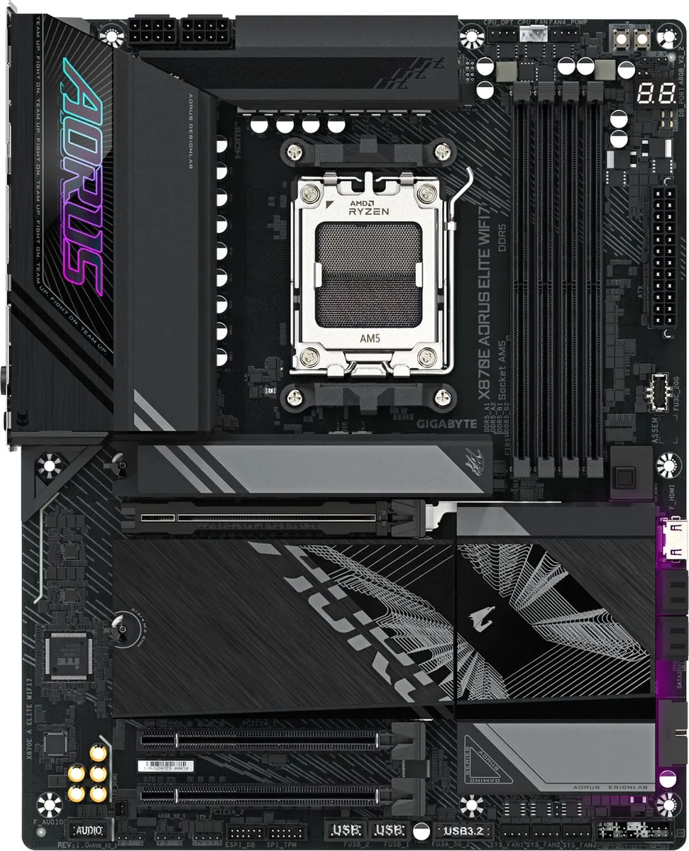 Gigabyte X870E A ELITE WIFI7 Moederbord - AM5 - ATX