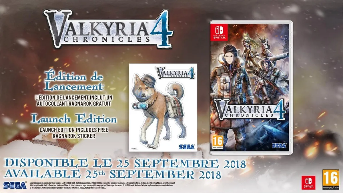 Sega Valkyria Chronicles 4 - Nintendo Switch