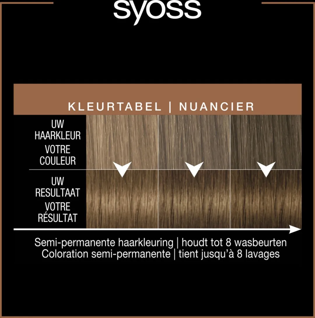 SYOSS Color Glow Kleuropfrisser Roasted Pecan - 3x100ml - afbeelding 4 van 6