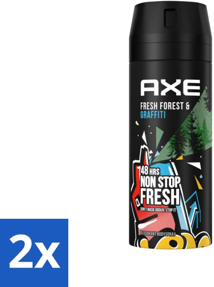 Axe Fresh Forest & Graffiti Bodyspray 300ml (2x150ml)
