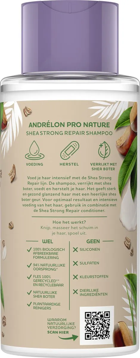Andrélon Pro Nature Shea Strong Repair Shampoo 400ml