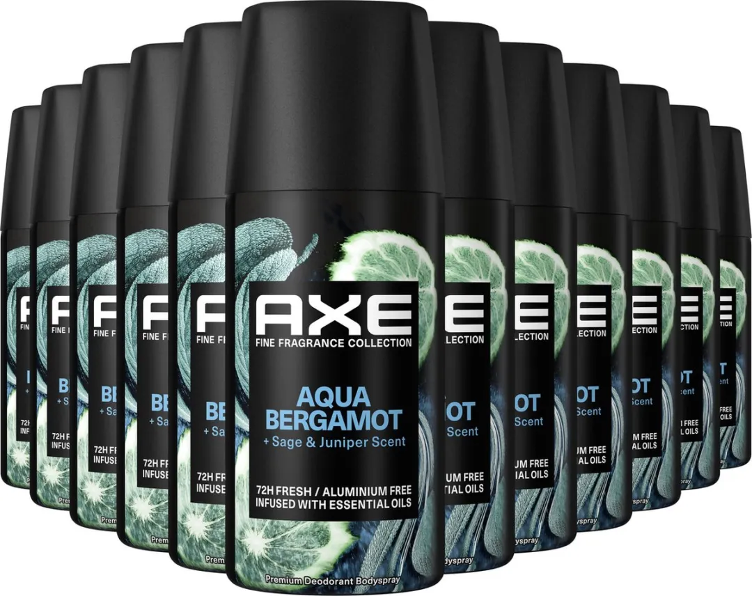 Axe Premium Bodyspray Fine Fragrance Aqua Bergamot - 12x35ml