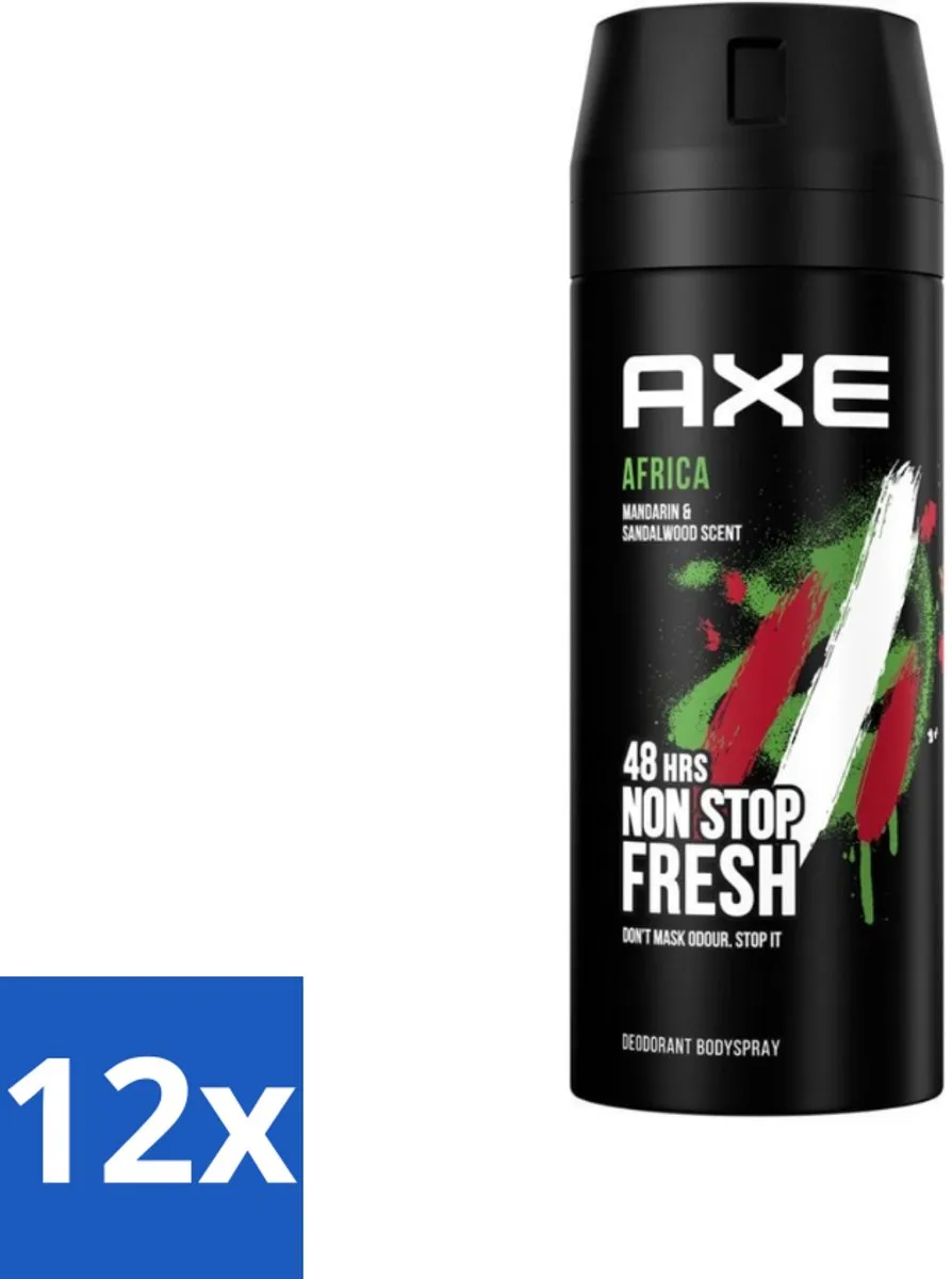 Axe Deodorant Bodyspray Africa Mandarin & Sandalwood 150ml