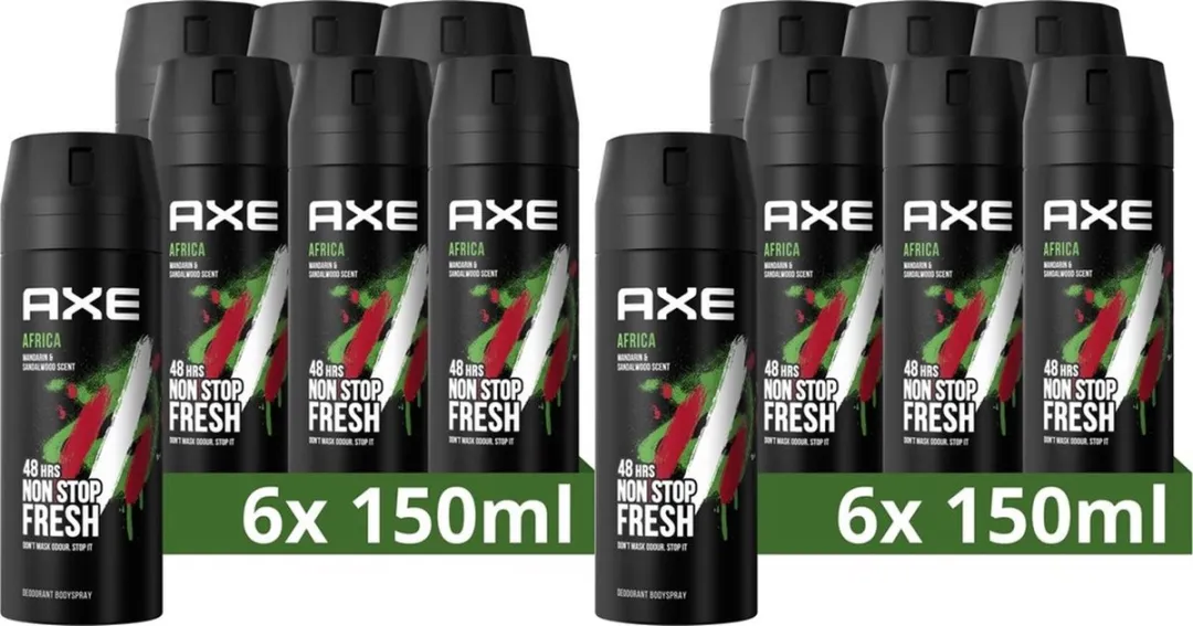 Axe Africa Deodorant Spray 150ml - 12 Stuks