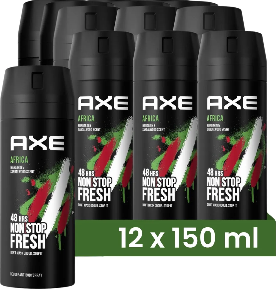 Axe Africa Deodorant Spray 150ml - 12 Stuks