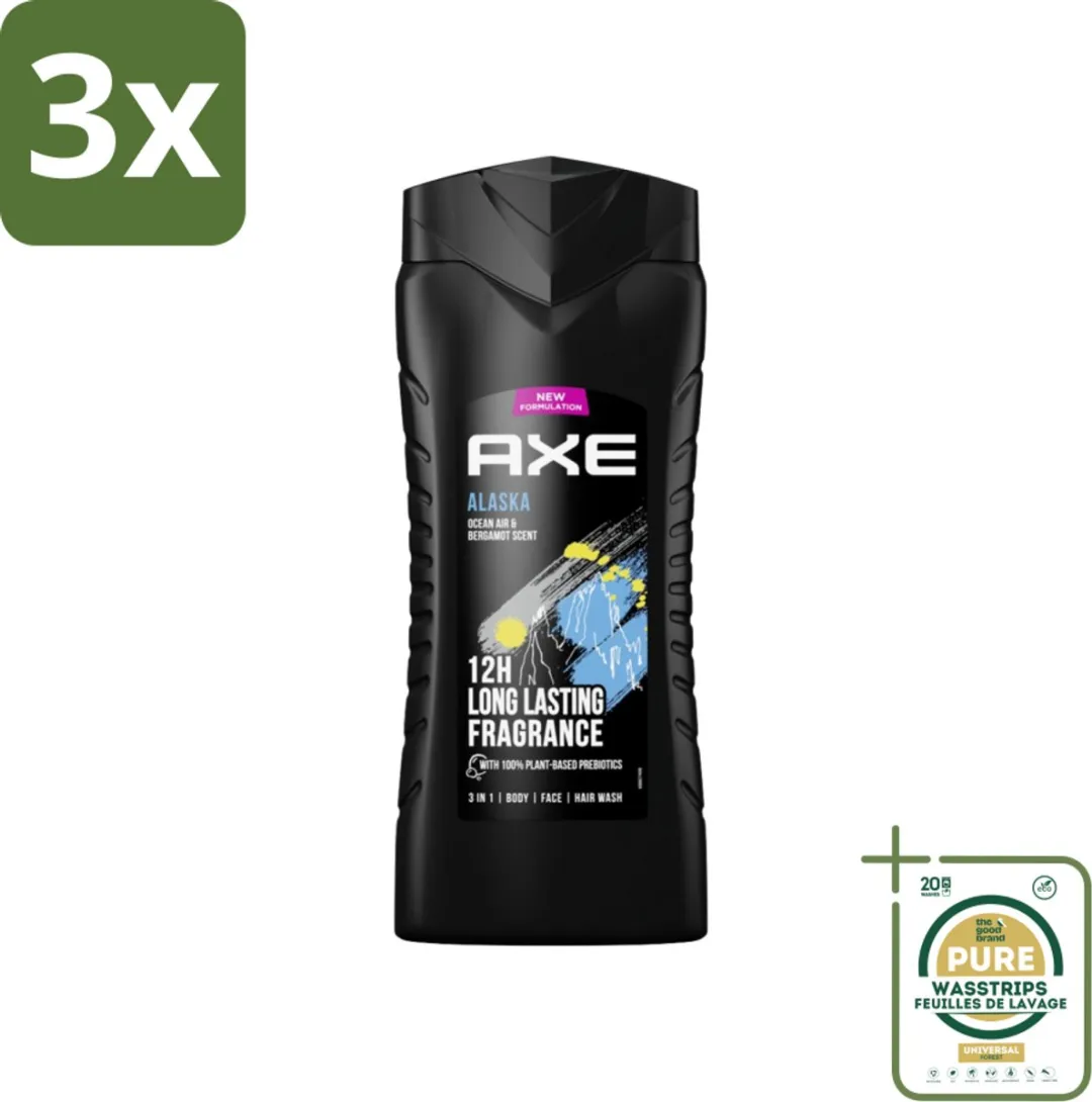 Axe XL Douchegel 3-in-1 Alaska Ocean Air & Bergamot