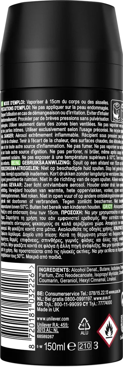 Axe Africa Deodorant Bodyspray - 6x150ml