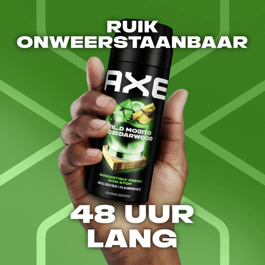 Axe Wild Green Mojito + Cedarwood Deospray - 4x150ml