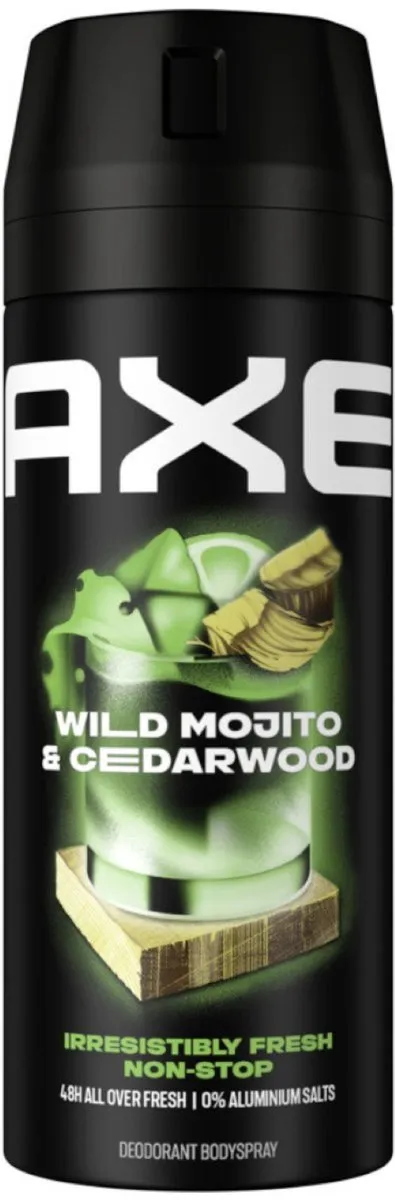 Axe Wild Green Mojito + Cedarwood Deospray - 4x150ml