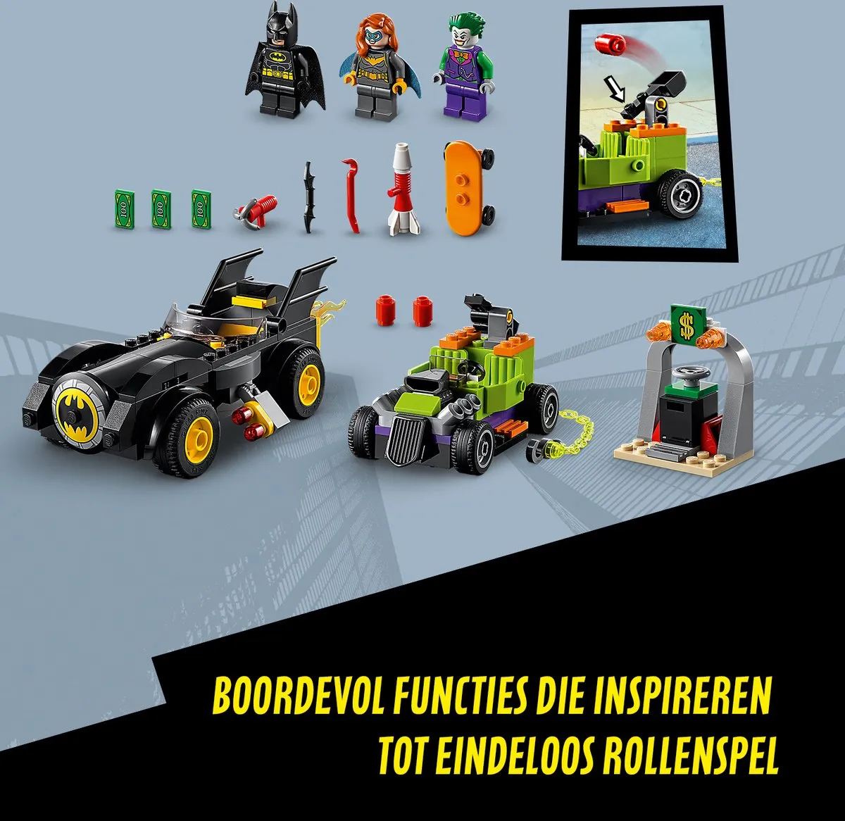 LEGO 4+ Batman vs. The Joker Batmobile Achtervolging 76180 - 136 Stukken