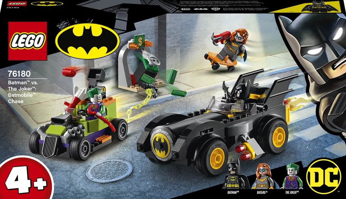 LEGO 4+ Batman vs. The Joker Batmobile Achtervolging 76180