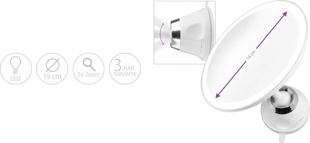 Medisana CM 850 Cosmetica Spiegel met LED - 19cm