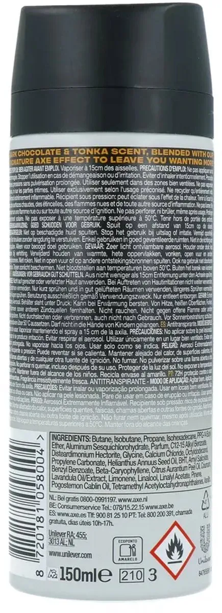 Axe Dark Temptation Deo Spray 150ml - afbeelding 6 van 6