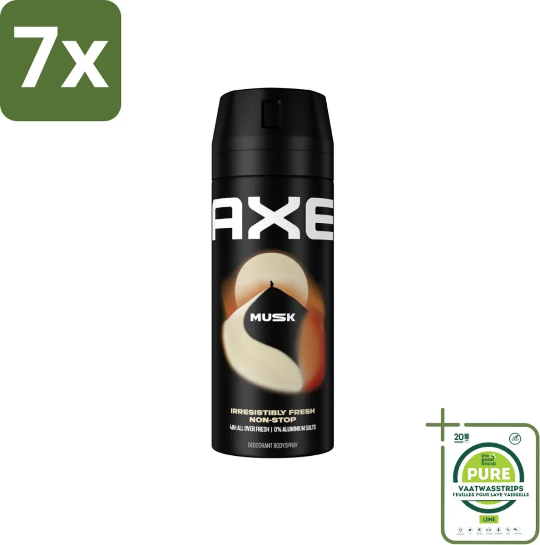 Axe Deodorant Bodyspray Musk 150ml - 7 Stuks