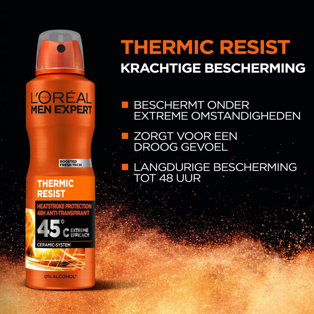 L'Oréal Men Expert Thermic Resist Deo Spray - 6x150ml