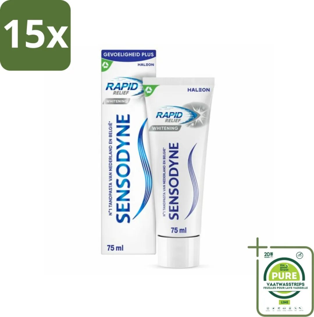 Sensodyne Rapid Relief Whitening Tandpasta 75ml