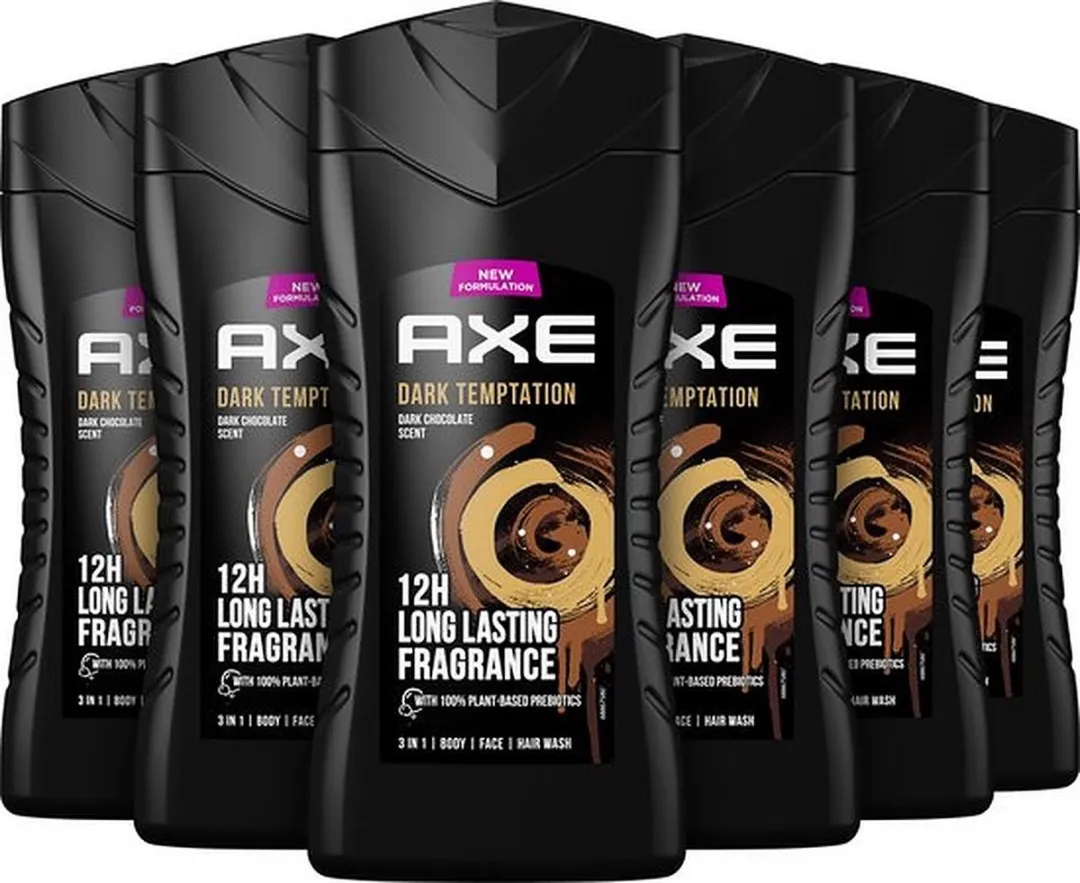 Axe 3-in-1 Douchegel Dark Temptation 250ml - 6 Stuks