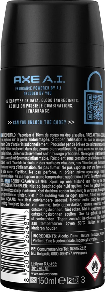 Axe A.I. Deodorant Spray 150ml