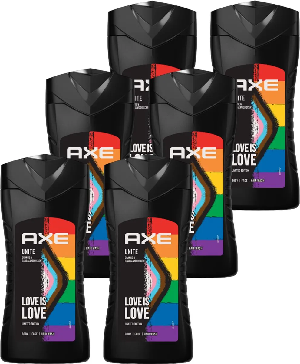 Axe Douchegel Unite/Love is Love - 6x250ml - afbeelding 6 van 6