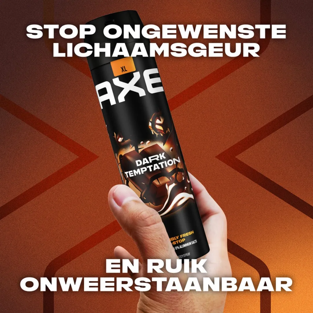 Axe Dark Temptation Deodorant Spray 200ml - 12 Stuks