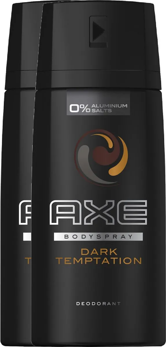 Axe Dark Temptation Deo - 2x150ml Voordeelverpakking